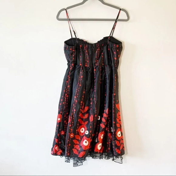 Speechless Red Black Floral Fun Party Dress Juniors Size 9 New Homecoming Dance - Picture 2 of 8